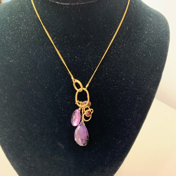 Alexis Bittar Necklace Purple Crystals - Picture 4 of 7